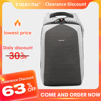 Tigernu Women Fashion Casual Business High Quality Carbon Steel Anti-theft Waterproof Female School Travel Laptop Backpack Girls