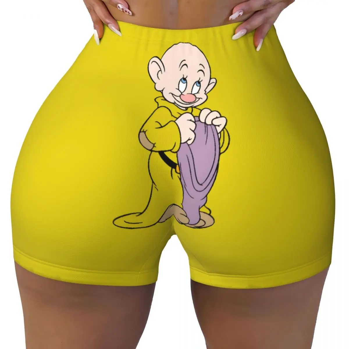 

Custom Snow White And The Seven Dwarfs Workout Shorts Women's Gym Volleyball Running Yoga Shorts