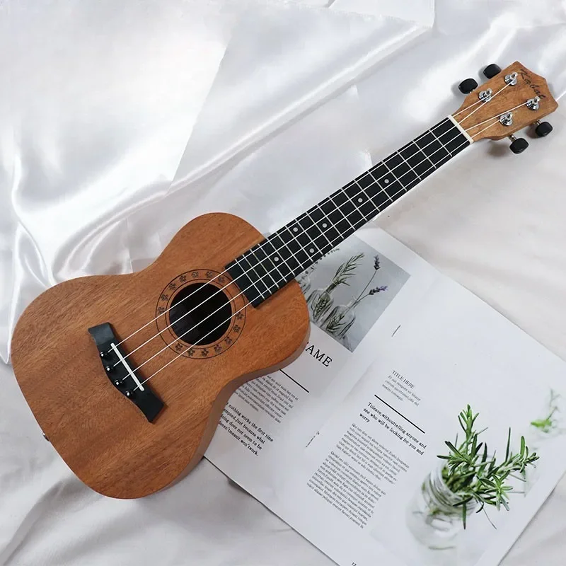 23-inch High-grade Ukulele with Excellent Workmanship Small Four-string Guitar Beginners Practice Playing Musical Instruments