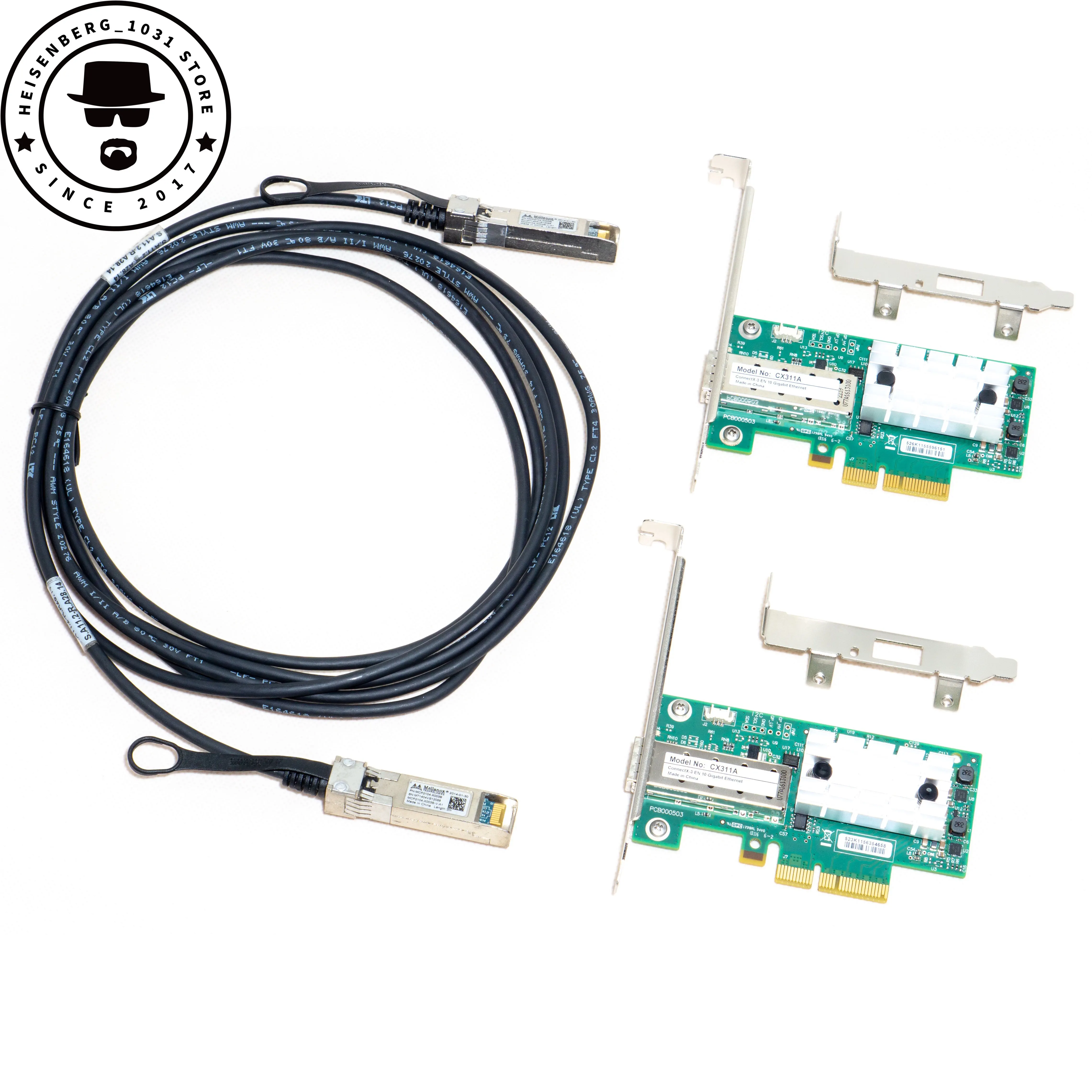 2 шт., адаптер для оптоволоконной сети 10 ГБ