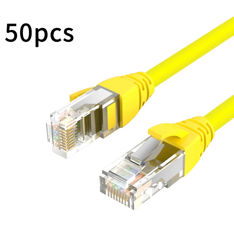50Pcs Ethernet Kabel Cat6 Lan Kabel 0.3M/0.5M Utp RJ45 Netwerk Patch Kabel Voor Ps Pc internet Modem Router