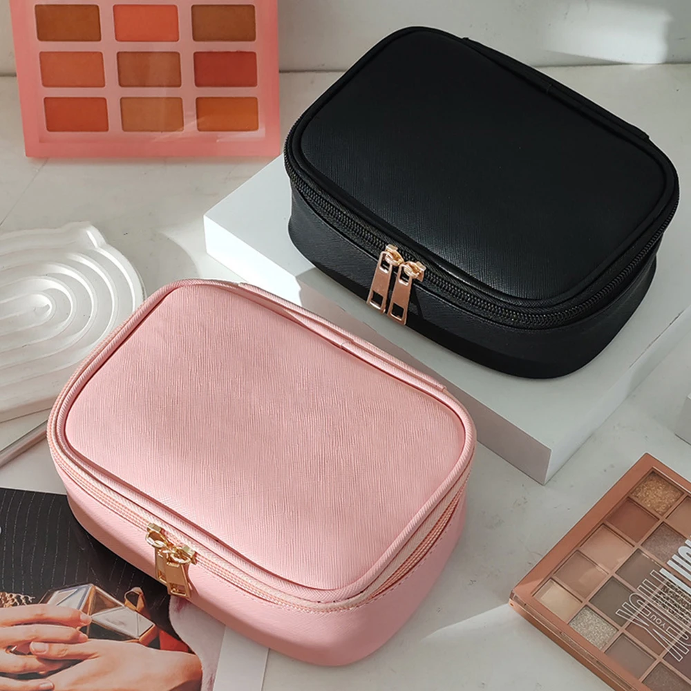 Portable Makeup Bag Casual Travel Light PU Waterproof Cosmetic Storage Bags Luxury Bridal Companion Mini Clutch New Trend