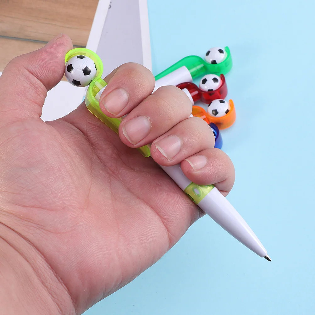 

10Pcs Football Ballpoint Pens Non-Skid Smooth Write Creative Soccer Shape Stationery for School Office Soccer Ballpoint Pens