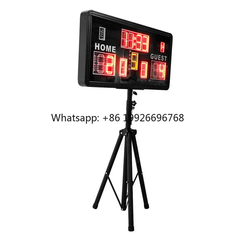 

90*45*7cm Remote Control LED Digital Basketball Competition Scoreboard for Multi Sports Electronic Scoring Board With Tripod