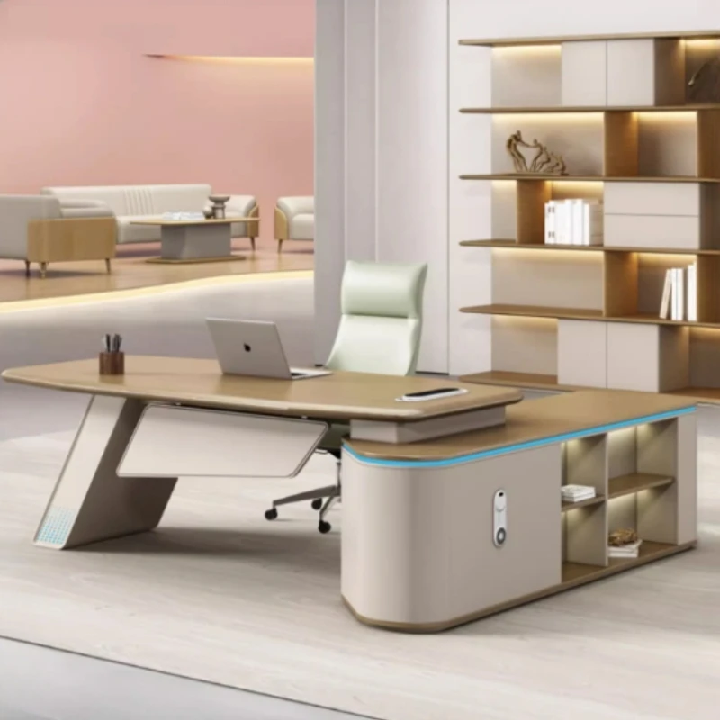 Simple Modern Boss Desk Kawaii Luxury Storage Reading Computer Desks Study Bedroom Mesa Para Compuatador Office Furniture