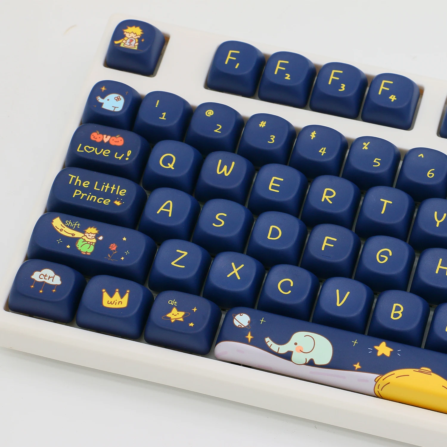 

126 клавиш XOA Profile The Little Prince Theme термосублимационные колпачки для клавиш PBT для механической клавиатуры MX Switch для периферийных устройств