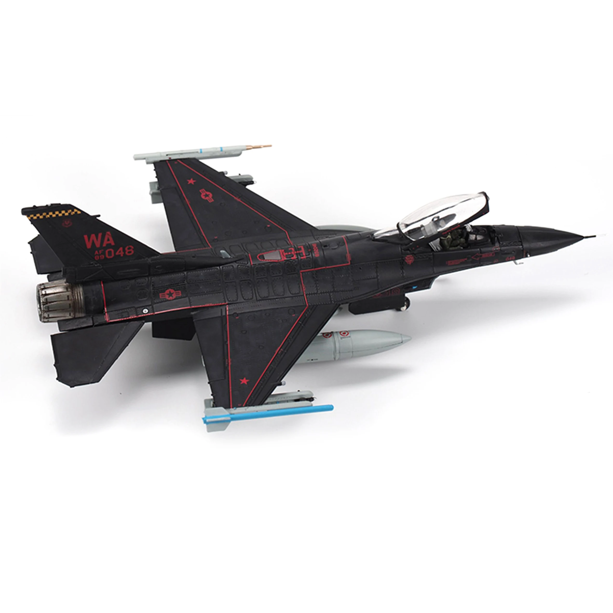 1/72 CA721605  US F16 F-16C fighter model Block 42 64th Intruder Squadron \