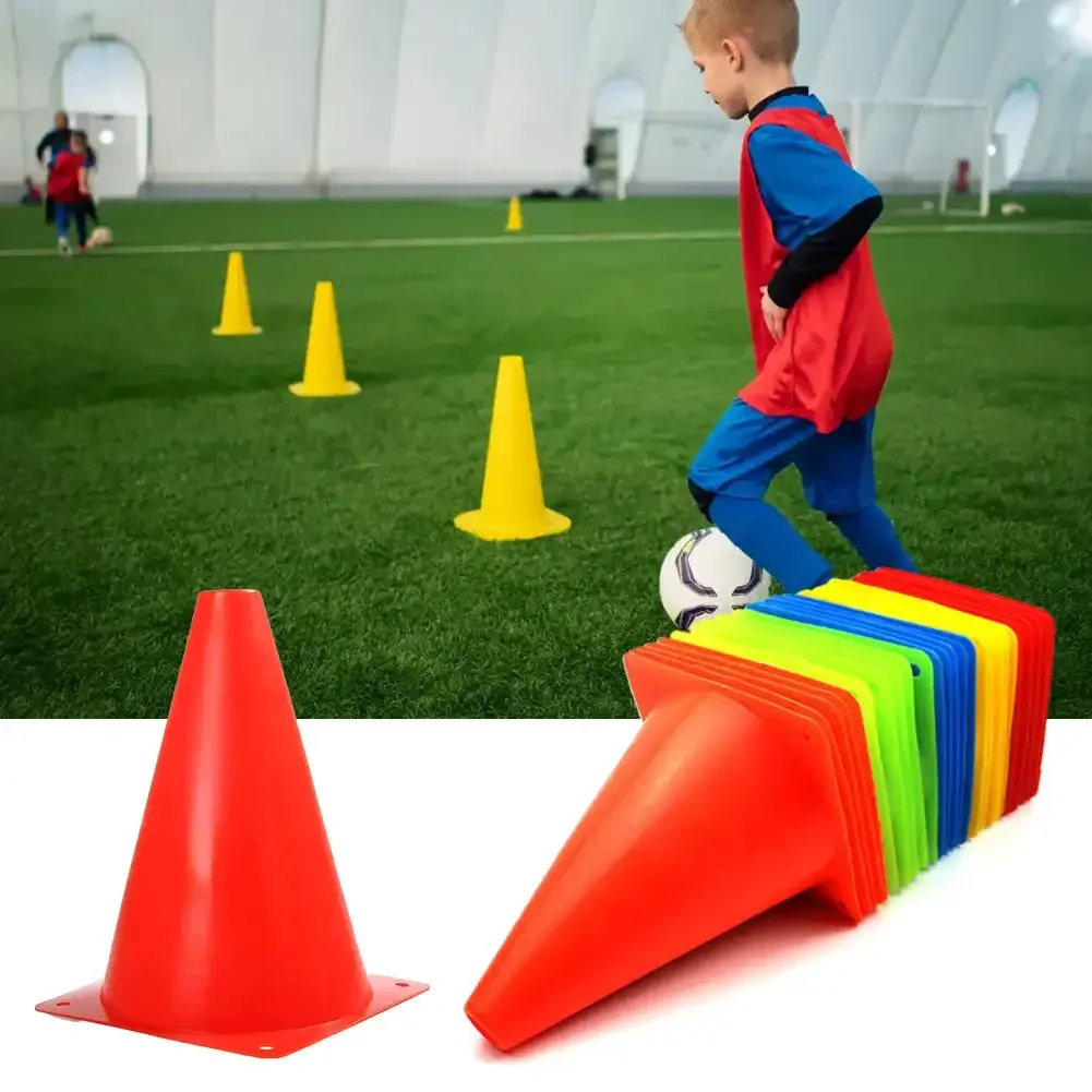 5pcs18CM Hot Sale Colorful Marker Cones Soccer Agility Training Cones Football Marker Cones Cheap Price Portable Football