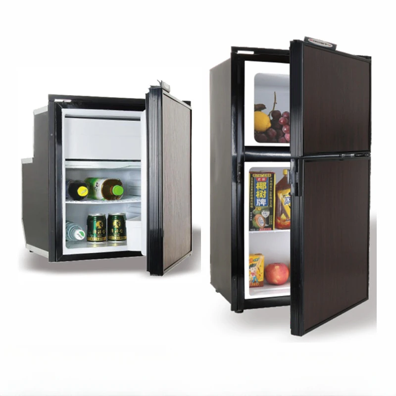 RV side door open 12V24V refrigerator European style refrigerator self propelled b c trailer RV refrigeration freezer