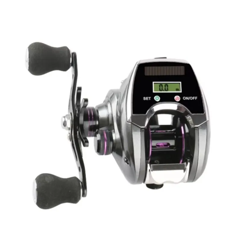 

Electronic digital display bait reel with USB charging magnetic brake big game electric deep sea fishing reel