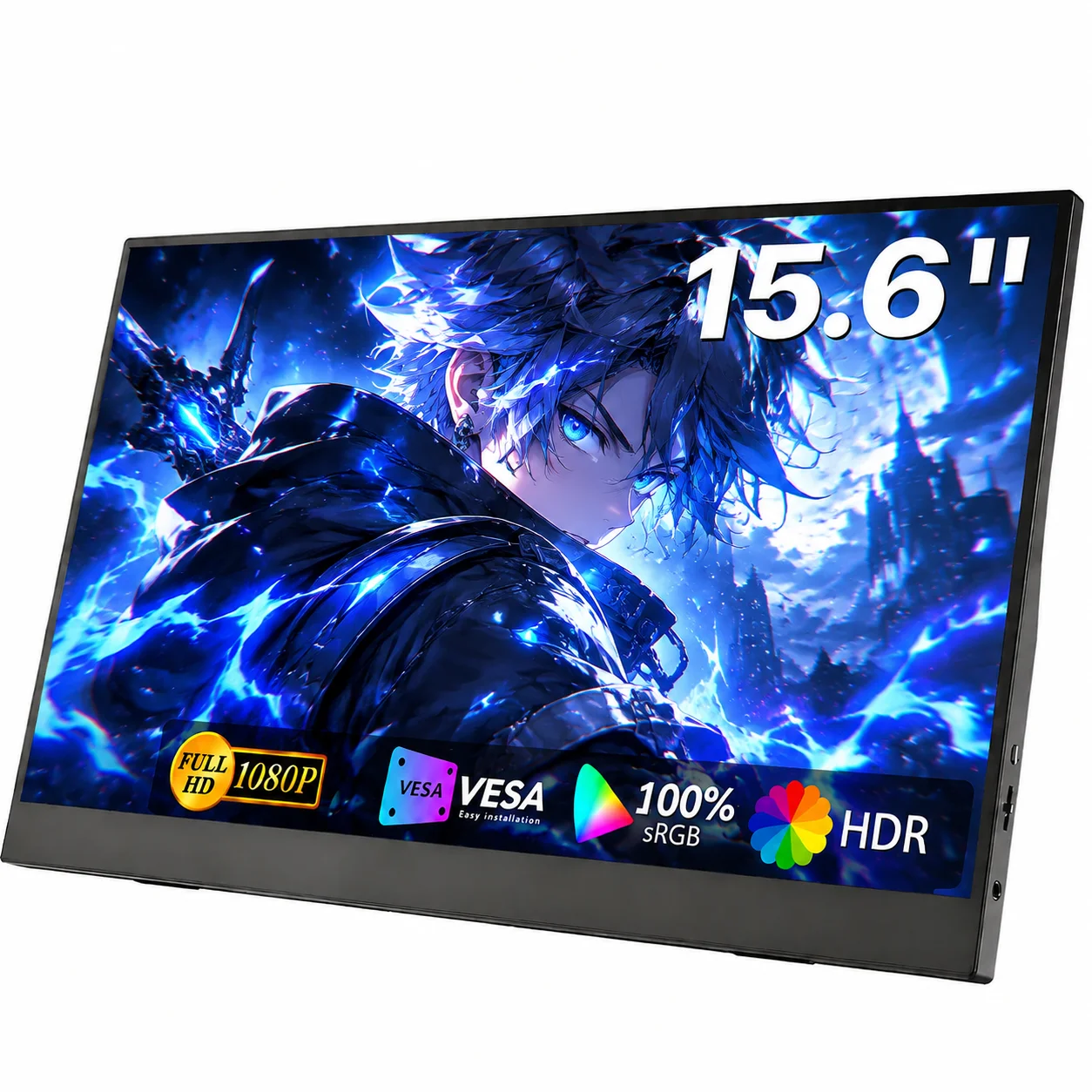 Portable Monitor 15.6 Inch 1080P Type C - SIBOLAN 15,6 inç Taşınabilir Monitör, 1080P