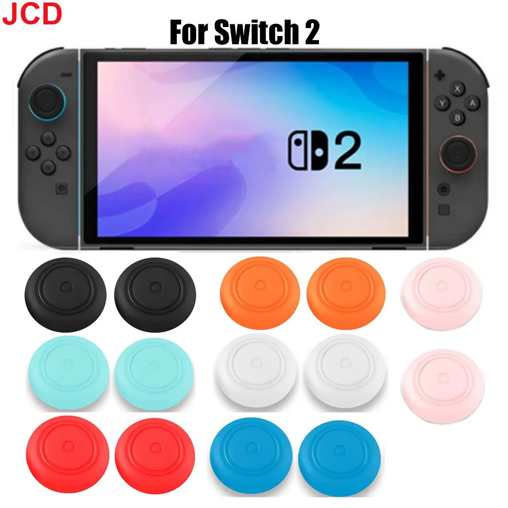

JCD 4pc Silicone Cap Rubber skin Thumbstick Grips Joystick Cover For Switch 2nd 2025 Thumb Stick NS2 Switch 2 Game Accessories