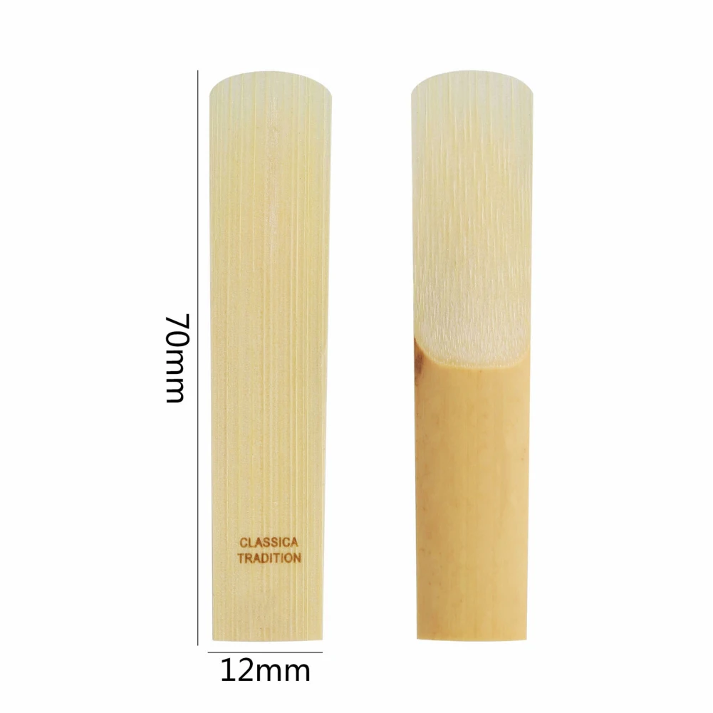 10PCs Clarinet Reeds with Portable Case Repair Parts Reed Accessories Clarinet Reeds Strength 1.0 1.5 2.0 2.5 3.0 3.5