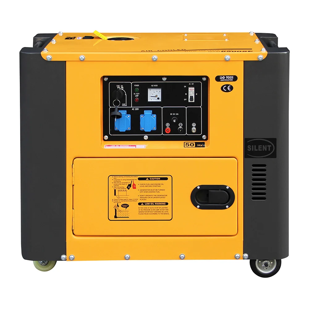 

4kw 5.5kva 6kw 6 kw 7kva 7kw 7 kw portable air cooled super silent Dies el generator for home