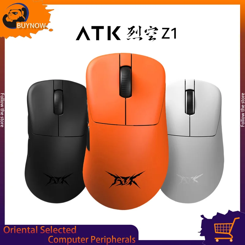 

Atk Blazing Sky Z1 Wireless Mouse Dual Mode 8k 2.4G Paw3950 Nordic 52840 Chip Lightweight Customized Pc Gaming Laptop Gamer Mice