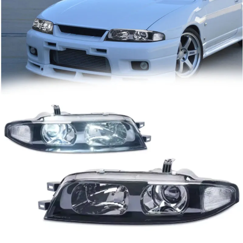 

Автомобильный фонарь для Nissan Skyline R33 GTR GTS GTT 9-го поколения, обновленная передняя светодиодная фара в сборе 1993-1998, фара дальнего/ближнего света