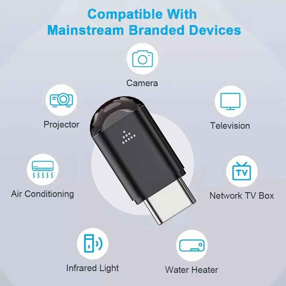 Type C Smart IR Wireless Remote Control Phone APP Mini Adapter Infrared Transmitter For iPhone Smartphone TV Box Air Conditioner