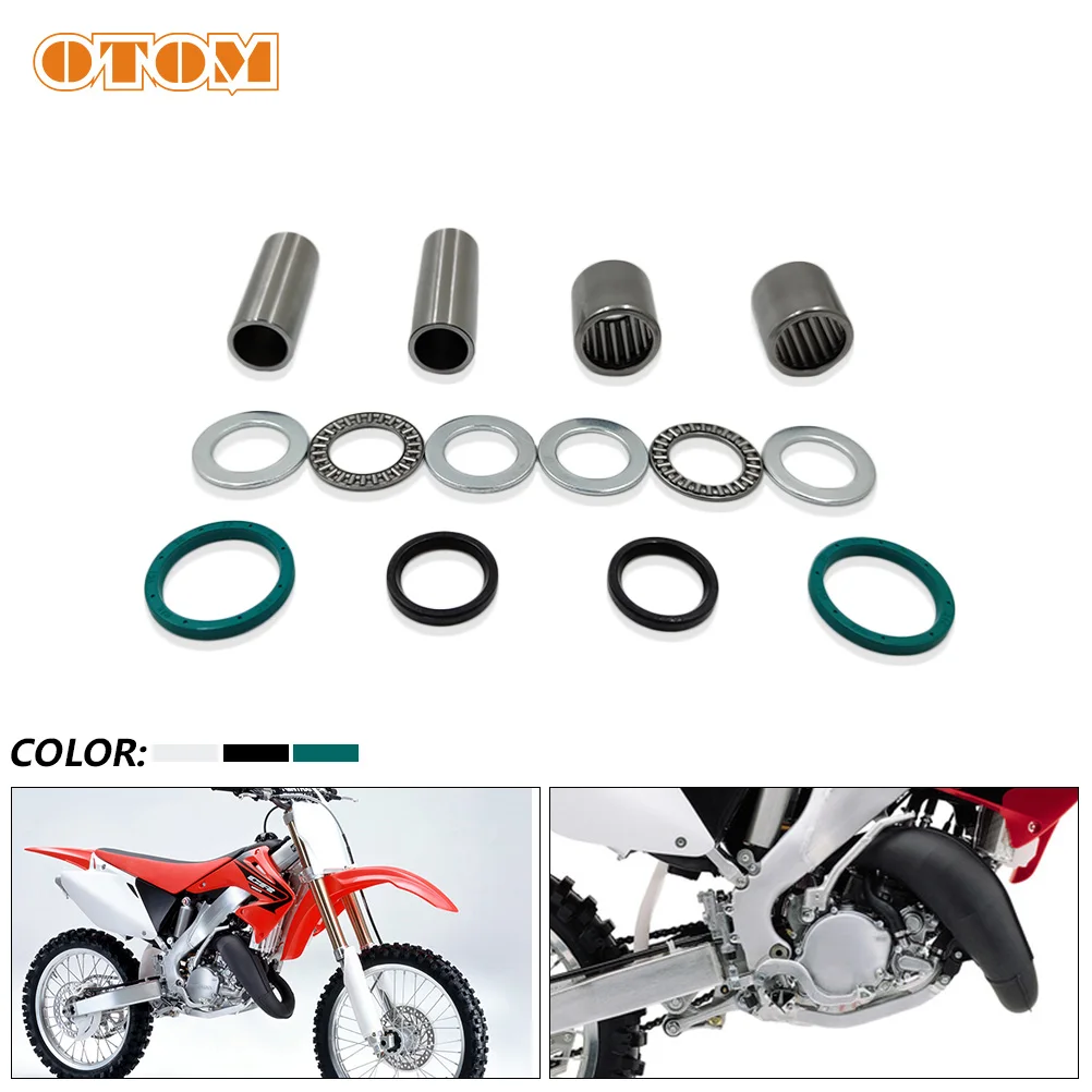 OTOM Motocycle Swing ARM Maintenance Bushing Seal Ring Needle Roller Bearing Repair Kit For HONDA CR125 2002-2007 SWINGARM PIVOT