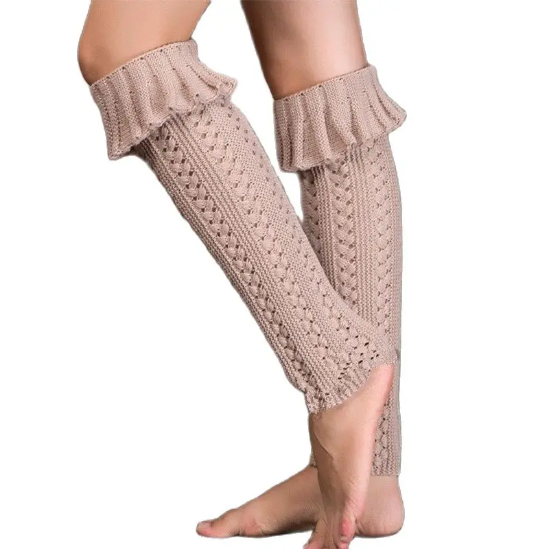 

Warm Leg Cover Knitted Foot Cover Sweater Boot