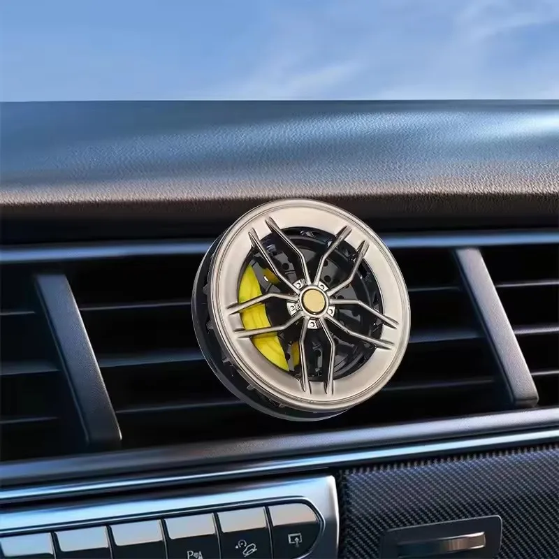 Draaibare auto-luchtverfrisserclip, auto-wielnaaf & ventilatieopening geurverspreider, bandengeurclips, decoratieve auto-accessoires