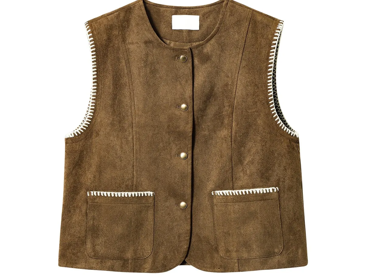 Vests Waistcoats Thin Womens Vest Coats Woman Winter Cashmere Full Lining Thickened Cold-Proof Cozy Commuting Comfortable Trendy