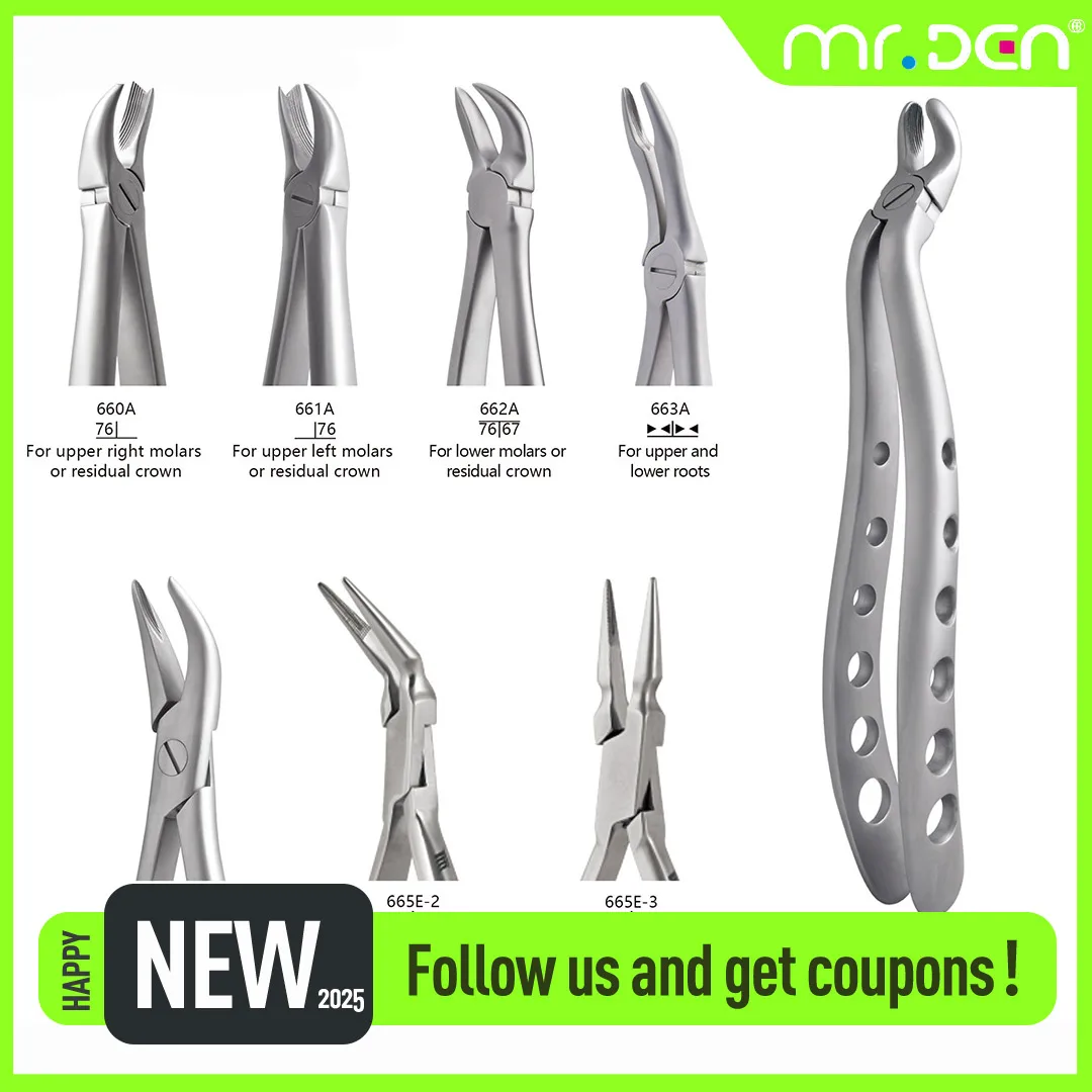 TianTian Adult Tooth Extraction Forceps Stainless Steel Dental Tools for Professional Use High Precision & Durable