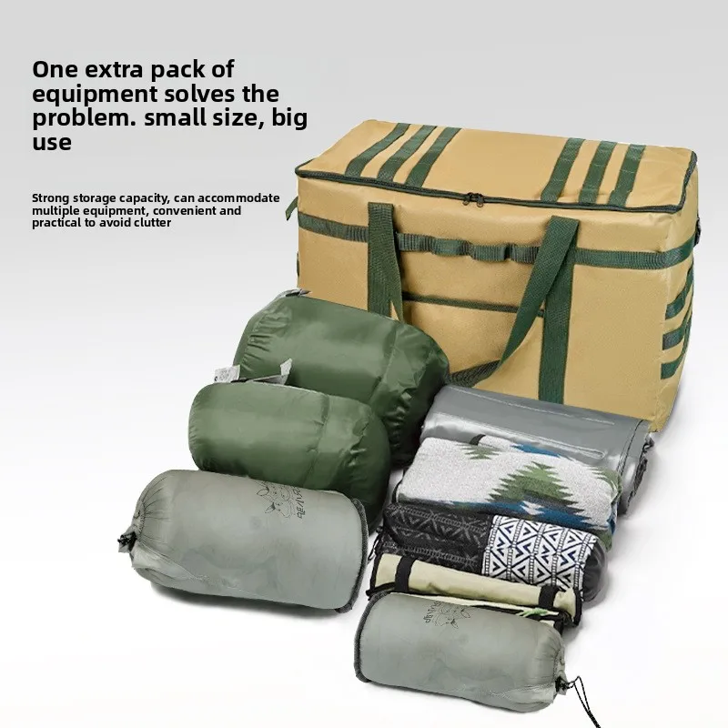 

53L Outdoor EquipmentTactical Multifunctional Storage Bag Large Capacity Travel Camping Tent Sleeping Bag Waterproof PortableBag