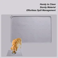 Estera antideslizante para comida de mascotas