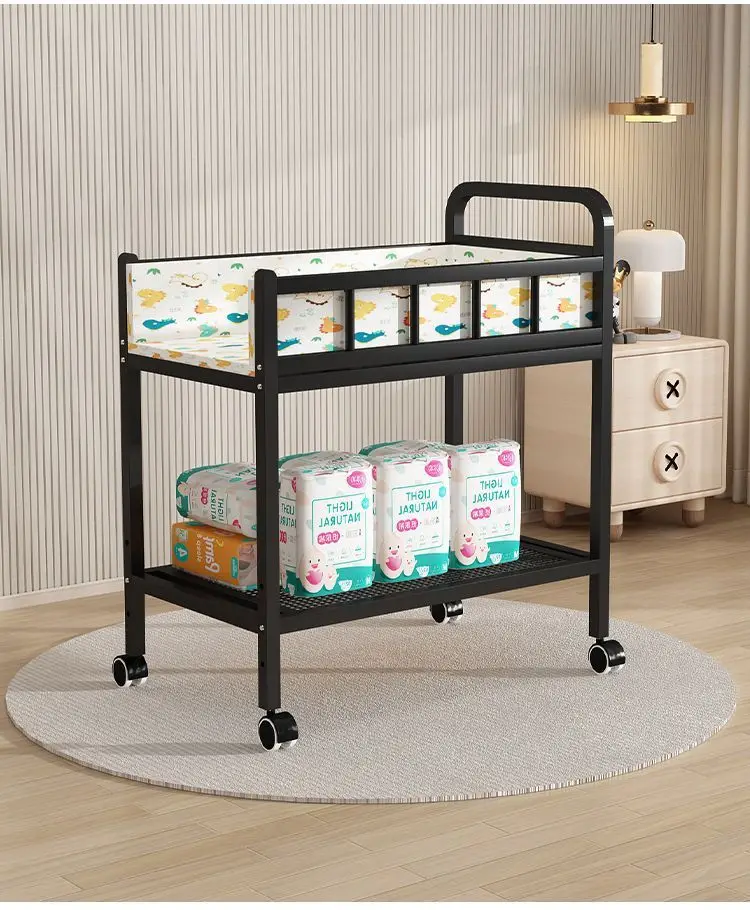 محطة رعاية الأطفال الفاخرة 7 في 1 - طاولة تغيير الارتفاع قابلة للتعديل مع حوض استحمام قابل للإزالة #4