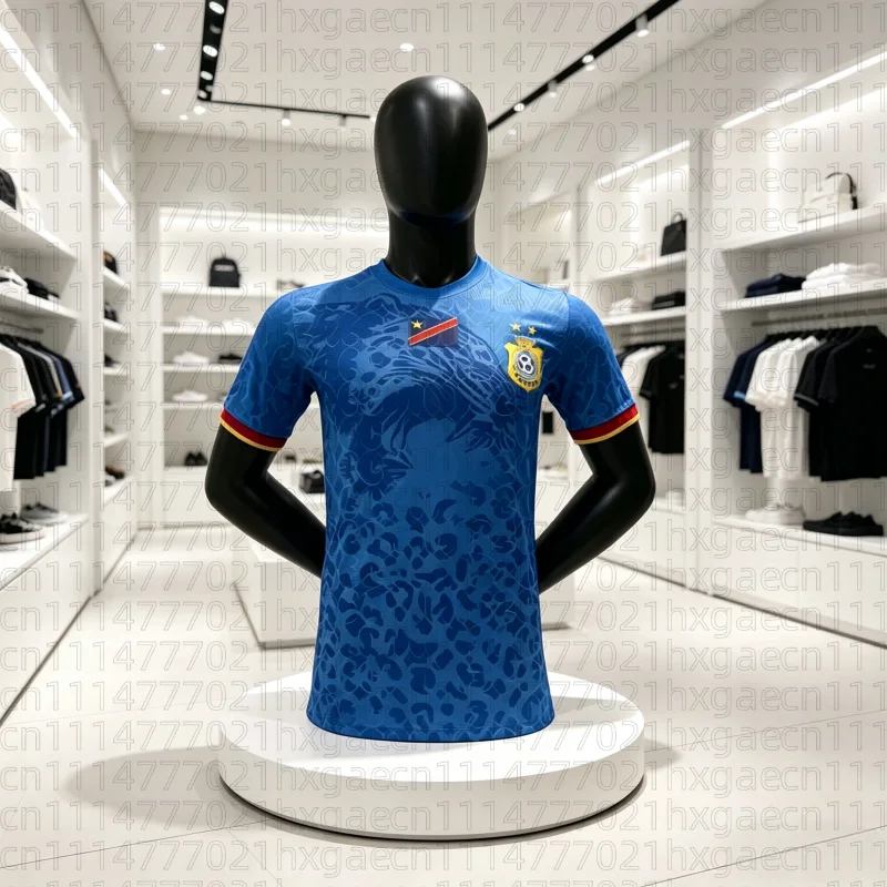 Maillot de football Congo été 2026 le plus populaire, T-shirt imprimé 3D respirant à séchage rapide pour parents et enfants, hauts pour toute la famille