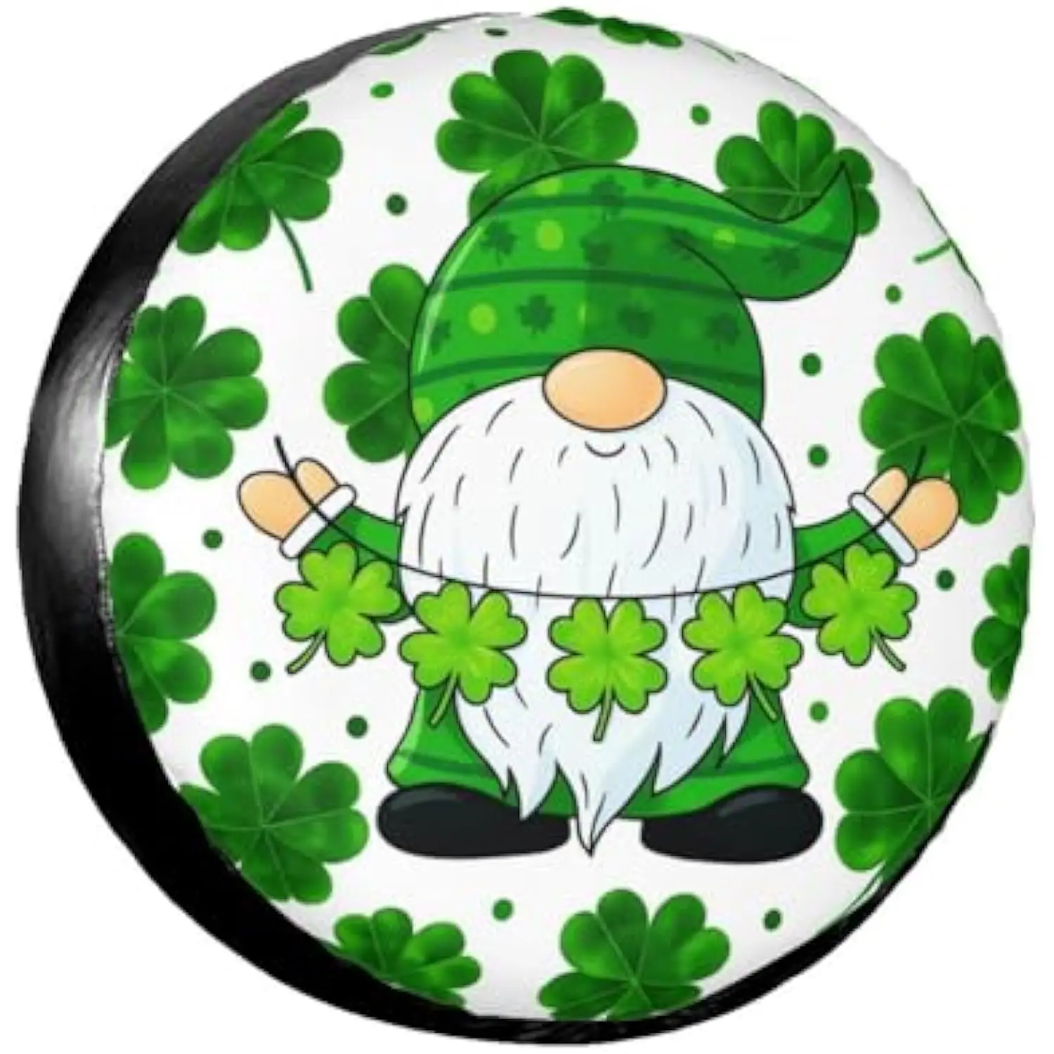 

Водонепроницаемый чехол для запасного колеса St Patrick Gnome из полиэстера для автофургонов, внедорожников, грузовиков и кемперов