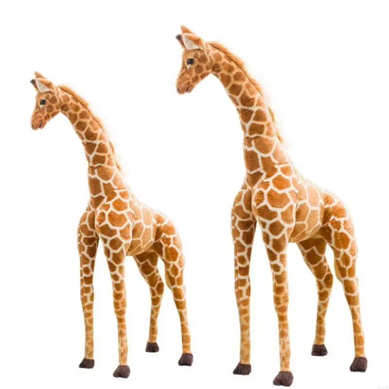 95AE 23/31IN หมอนหมอนสัตว์ยีราฟสำหรับตุ๊กตาโยนหมอนหมอนการตกแต่งรถยนต์วาเลนไทน์ GI