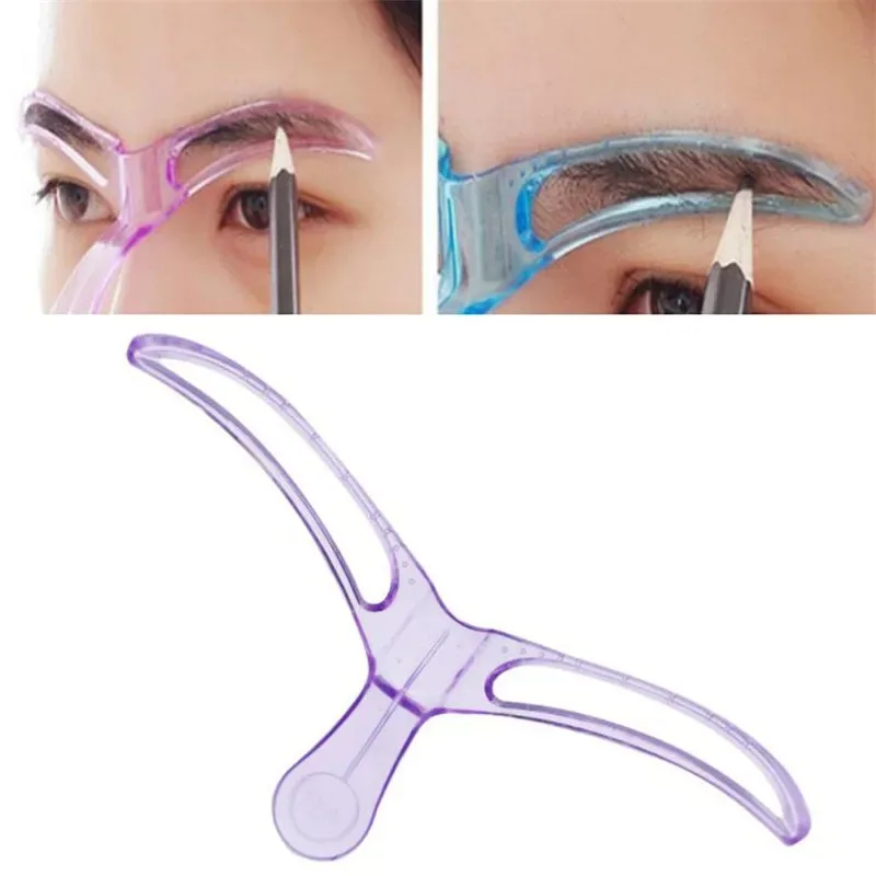 3Pcs Mix DIY Professional Eyebrow Shaper Stencils Template Stereo Stencil Shaping Eye Brow Grooming Makeup Beauty Tool
