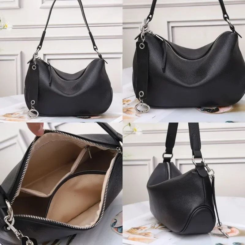 Сумка через плечо из натуральной коровьей кожи премиум-класса — стильная женская сумка через плечо, практичная и мягкая сумка подмышками отличного качества