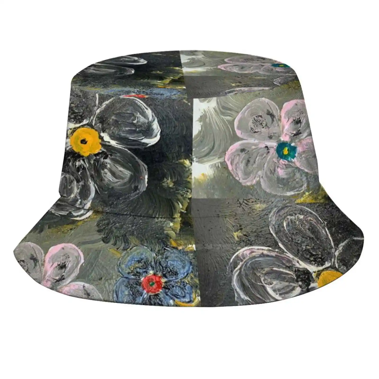 The Color Of Gray Flat Top Breathable Bucket Hats Marco Bernasconi Bernard Colors Grey Joy Life Love Passion Freshness Summer