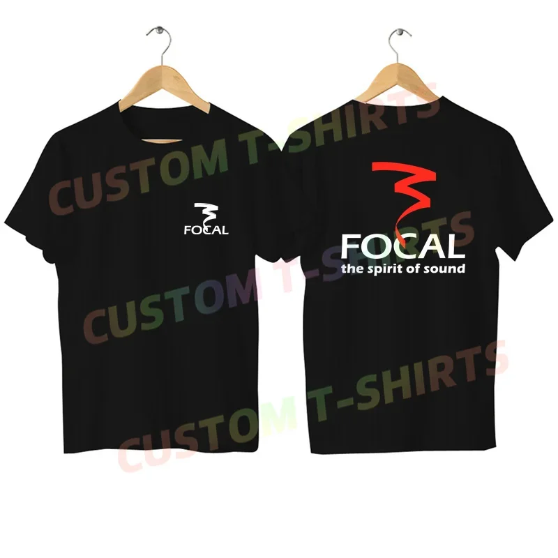 

2024 Men T Shirt Casual New Focal Loudspeaker Logo T-shirt Graphic Oversized Sports Tops Breathable Comfortable Streetwear S-3XL