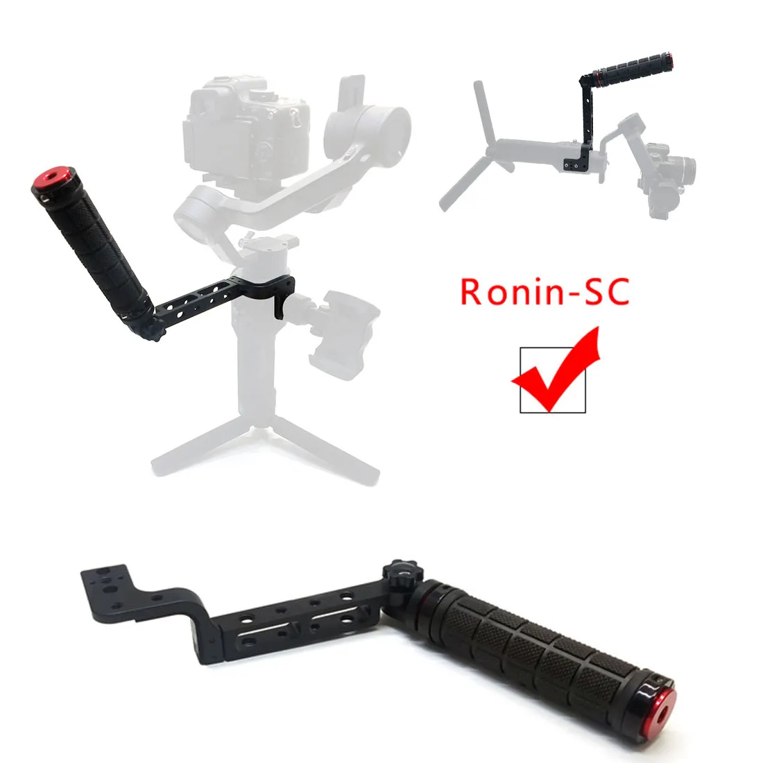 Vielseitiger Griffhalter, Halsring-Klemme, Halterung, Handstabilisator, Verlängerungsarm für Ronin S SC MOZA WeebillS Crane Gimbal – Detail 28