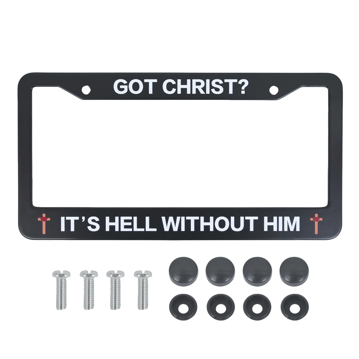 Cross border best-selling XCLPF US License plate frame printed Jesus license plate car decoration