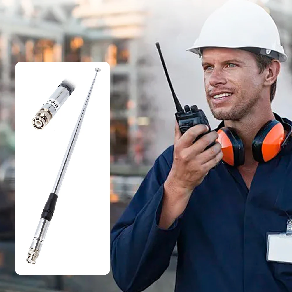 27Mhz 안테나 CB 핸드헬드/휴대용 라디오용 BNC 커넥터 텔레스코픽 안테나가 있는 9인치 ~ 51인치 텔레스코픽/로드 안테나