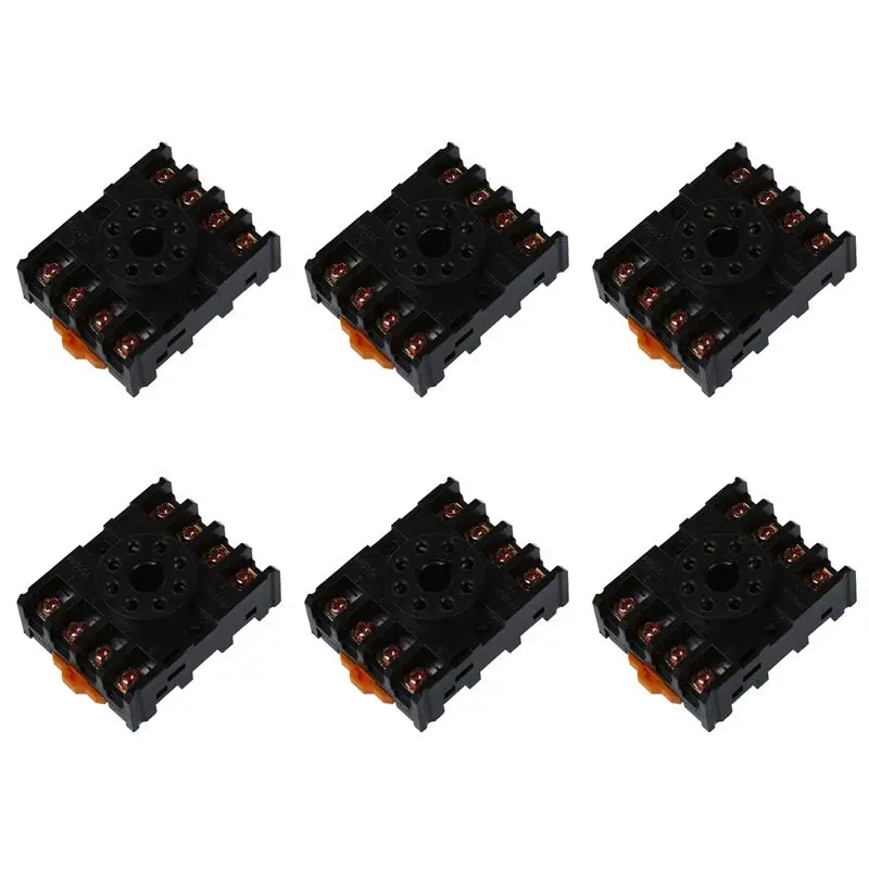LLCS-6X New 8 Round Pin 8-Pin PF083A Relay Base Socket