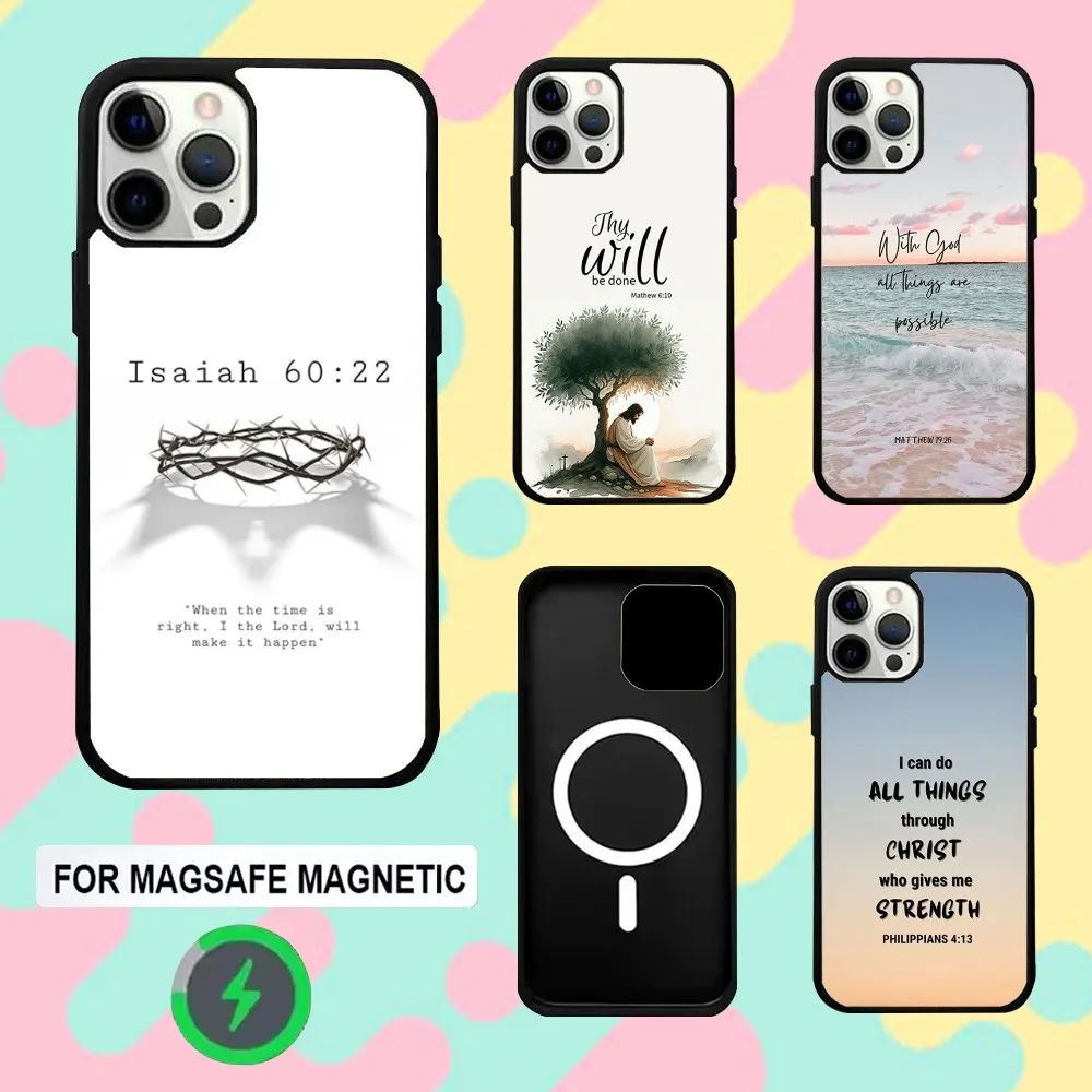 

Jesus Bible Verse Phone Case For iPhone 16e,16,15,14,13,12,11,Plus,Pro,Max,Mini Magsafe Magnetic Wireless Charging