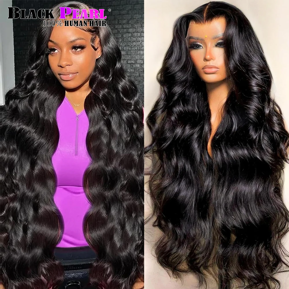 

13x4 Body Wave Lace Front Wigs Human Hair Pre Plucked with Baby Hair 180% Density 13x4 HD Transparent Lace Front Wigs for Black