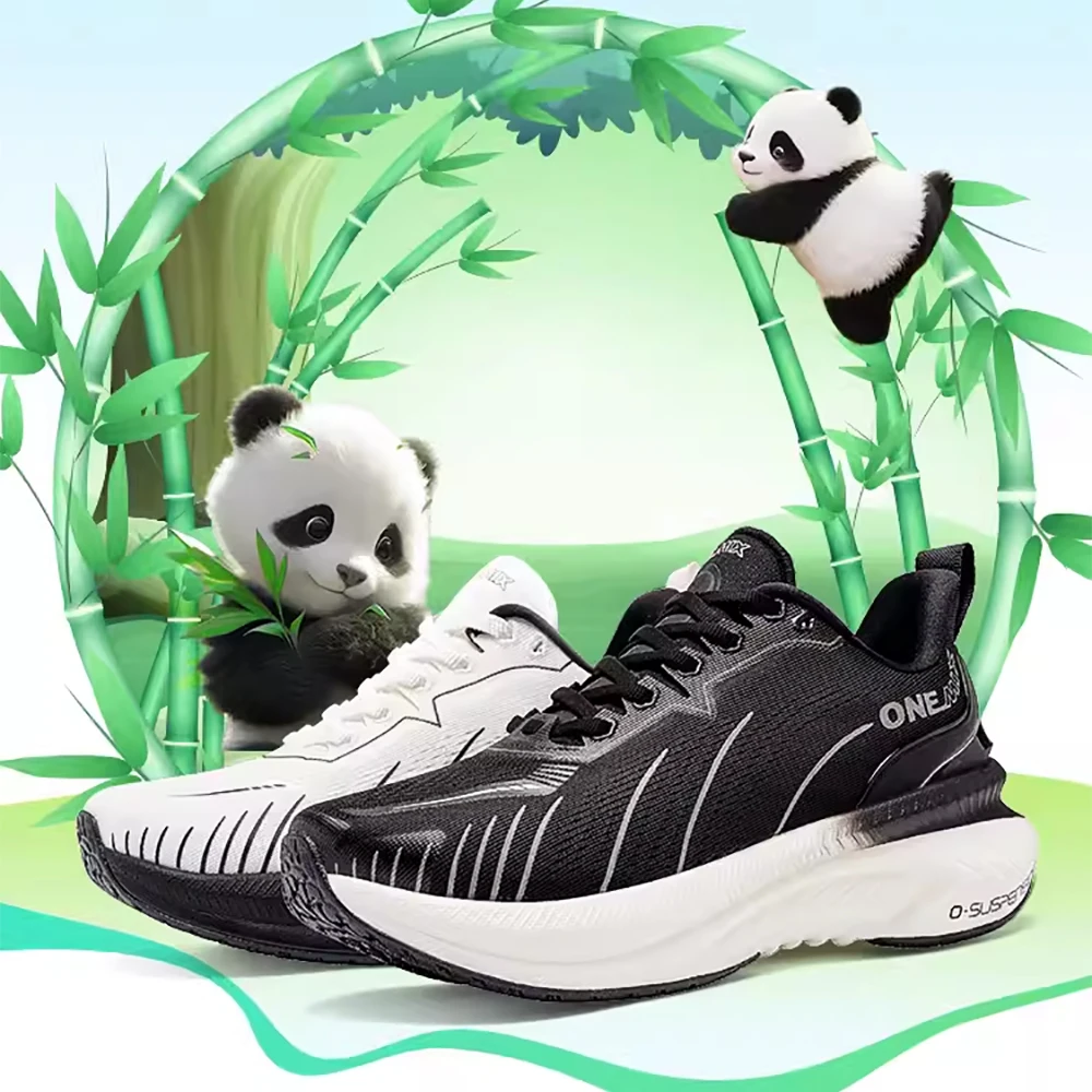 ONEMIX New Cushioning Running Shoes For Men Suitable Heavy Runners Lace Up Sports Women Non-slip Outdoor Athletic Male Sneakers