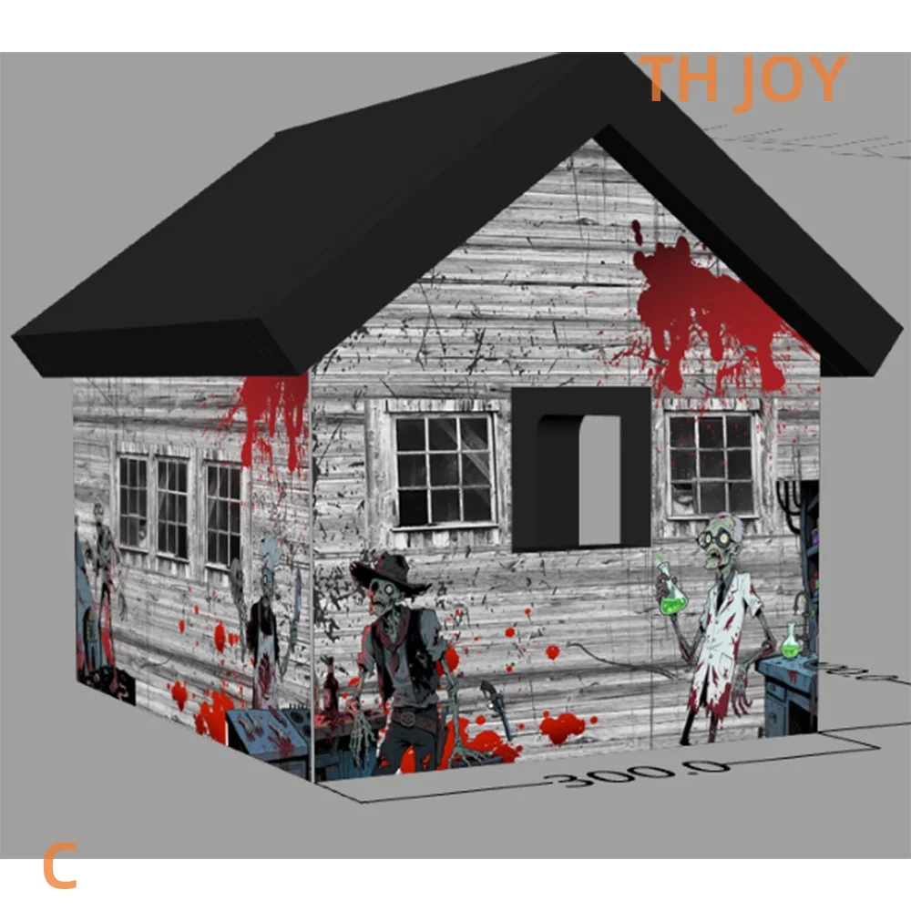 fast air shipping 2025 spooky inflatable haunted house Halloween ghost tent for sale