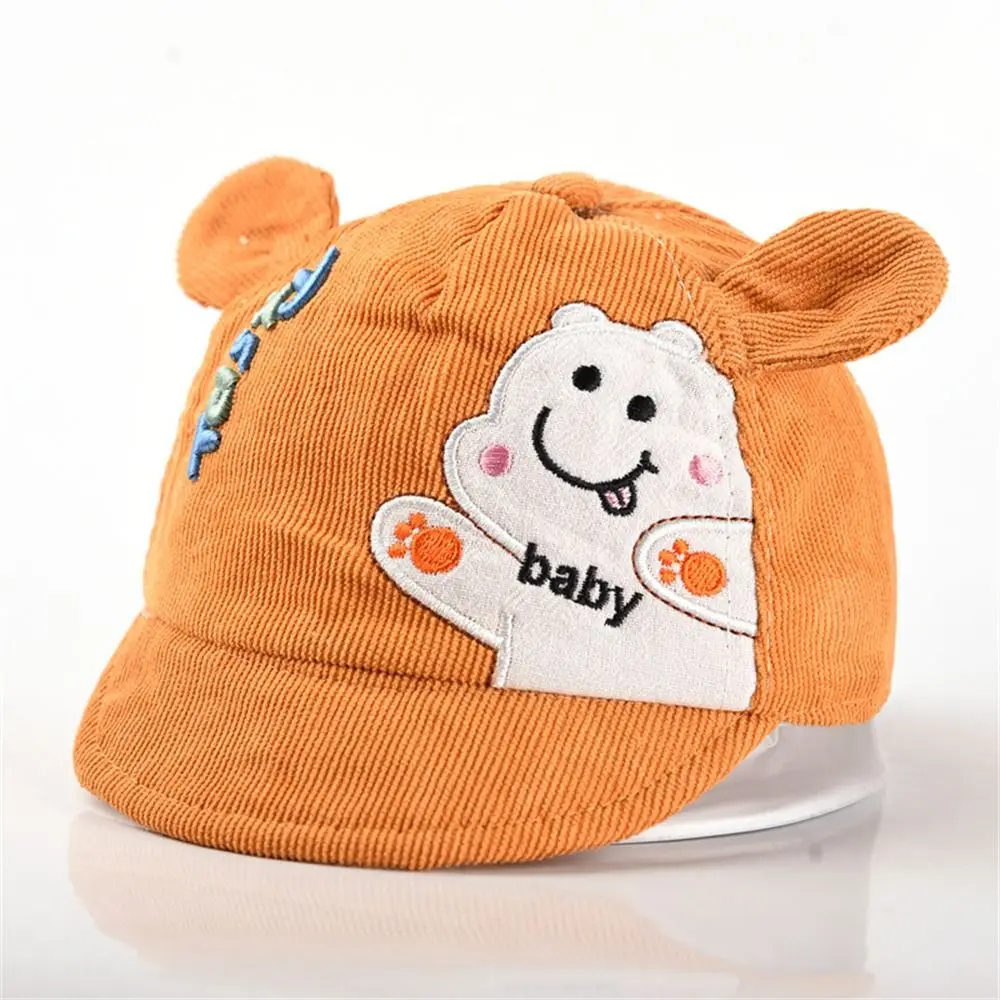 Topi bisbol bayi perlindungan UV, topi kasual katun lembut kartun, topi matahari bayi, topi lidah bebek tipis bersirkulasi udara, topi luar ruangan