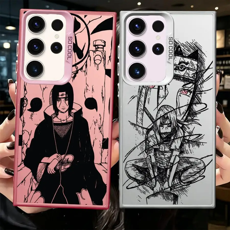 Phone Cover Case for Samsung Galaxy S25 S25Edge S21 S24 FE S20 Plus S23 Ultra S22 S23 Note 20 Ultra Naruto Cool Sasuke