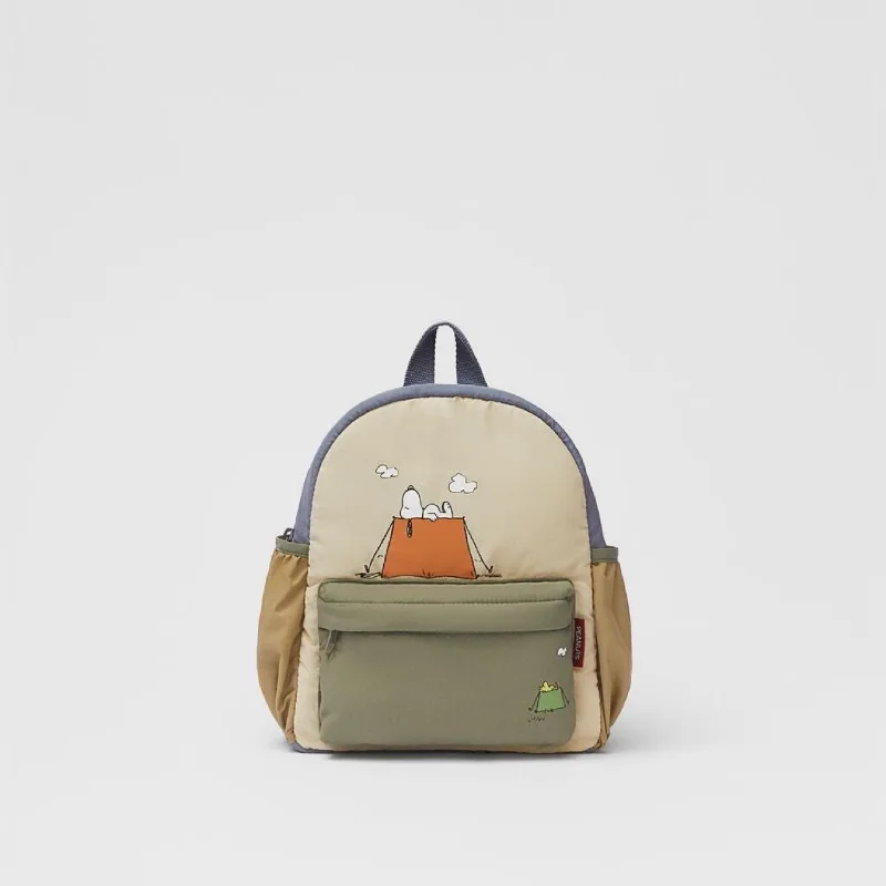 Snoopy Design Kids Backpack with Side Pockets 1