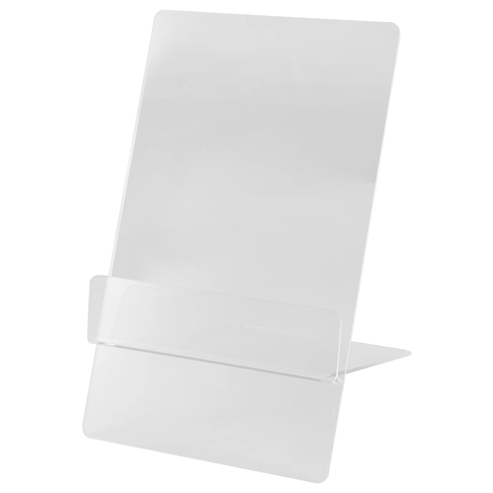 

Adjustable Transparent Acrylic Recipe Book Holder Stand Kitchen Reading Rack Multi-Functional Stable Base Display Shelf