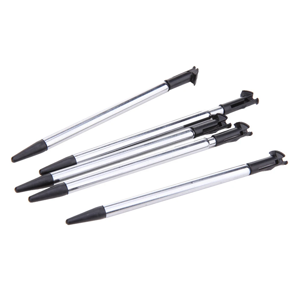 

5pcs Telescopic Metal Pen High Precision Touch Screen Stylus Universal Phone Tablet Pens Rubber Tip Replaceable Long Use