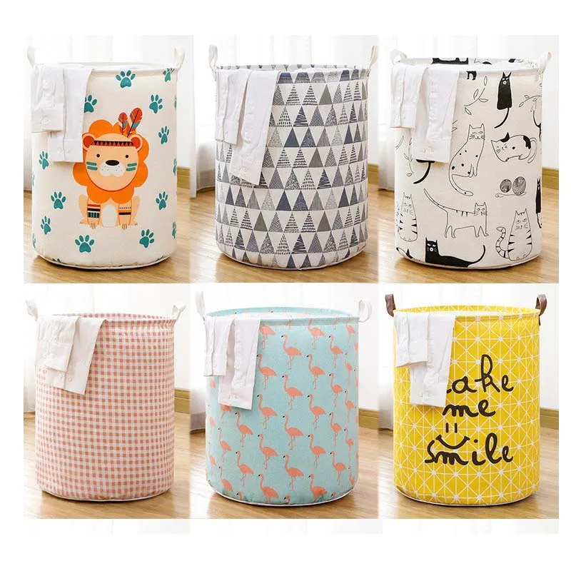 Household Dirty Clothes Bucket Clothes Storage Basket Bedroom University Dormitory Waterproof Laundry Basket Linen Box Toy Boxs